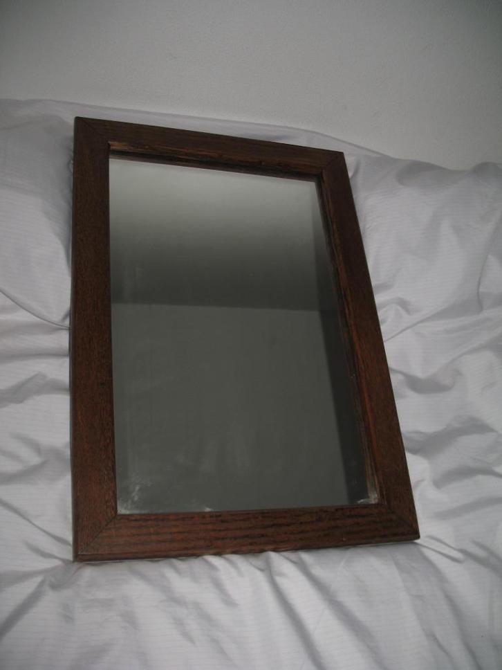 Eikenhouten Wandspiegel ✨ Vintage✨ BVaN ✨, Huis en Inrichting, Woonaccessoires | Spiegels, Zo goed als nieuw, Minder dan 50 cm