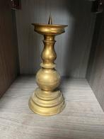 Antieke bronzen pen kandelaar h 26 cm, Ophalen of Verzenden, Koper of Brons