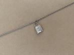 Zilveren ketting met slotjes bedel lock it ibiza boho hippie, Nieuw, Ophalen of Verzenden, Zilver, Overige materialen