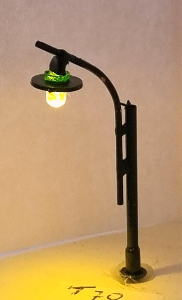 T70 groene klassieke lantaarn led, Hobby en Vrije tijd, Modeltreinen | N-Spoor, Nieuw, Brug, Tunnel of Gebouw, Gelijkstroom, Overige merken