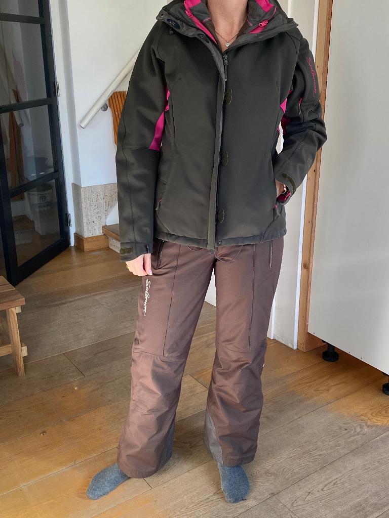 Salamon ski snowboard jas met binnenjas en broeken, Kleding | Dames, Wintersportkleding, Maat 38/40 (M), Salamon, Ophalen of Verzenden