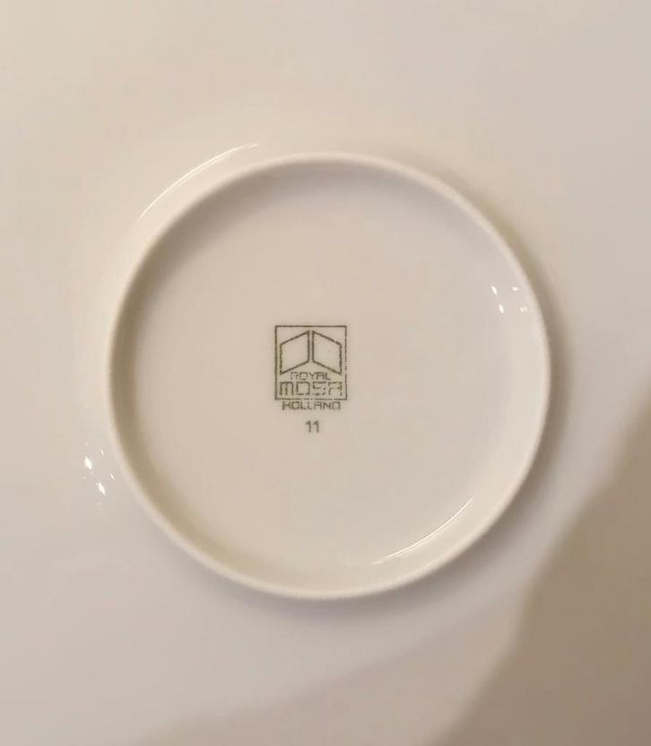 Royal Mosa Borden set van 6 - porselein, Antiek en Kunst, Antiek | Porselein, Ophalen of Verzenden
