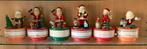 6 vintage Kerst speeldoosjes, Ophalen of Verzenden