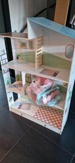 Poppenhuis met toebehoren, Ophalen, Gebruikt, Poppenhuis