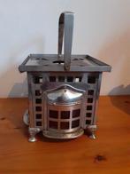 Rechaud metaal met rood glas, Ophalen of Verzenden