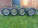 Mercedes velgen C klasse 18 inch winterbanden prima staat !, Ophalen