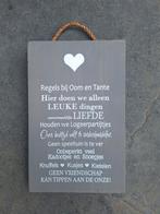 Tekstbord: Regels bij oom en tante, Ophalen of Verzenden, Zo goed als nieuw