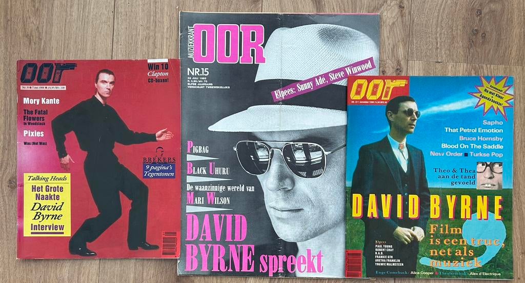 David Byrne Talking Heads 3x OOR 82-86-88, Boeken, Ophalen of Verzenden, Gelezen, Muziek, Film of Tv