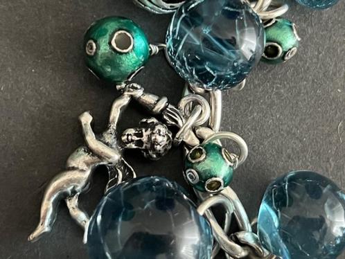 PILGRIM DANISH DESIGN uitbundige bedelarmband met engeltjes, Sieraden, Tassen en Uiterlijk, Armbanden, Zo goed als nieuw, Overige materialen