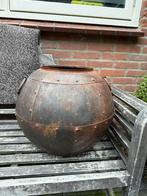 Vaas pot 50x50 cm ijzer huus of tuin decoratie, Tuin en Terras, Ophalen, Zo goed als nieuw