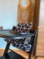 Zwarte kussenset voor kinderstoel stokke tripp trapp, Ophalen of Verzenden, Nieuw, Meegroeistoel, Stoelverkleiner