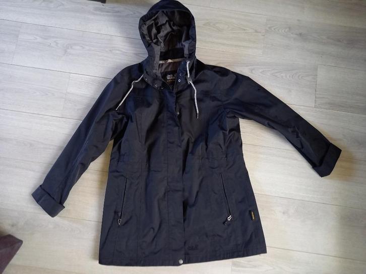 Zwarte Jack Wolfskin Outdoorjas / Jas Maat XL, Kleding | Dames, Jassen | Winter, Gedragen, Maat 46/48 (XL) of groter, Zwart, Ophalen of Verzenden