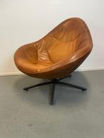 2x Label Hidde Fauteuil Cognac Leer - Zwart, Huis en Inrichting, Fauteuils, Niet ingevuld, Niet ingevuld, Leer, Ophalen of Verzenden