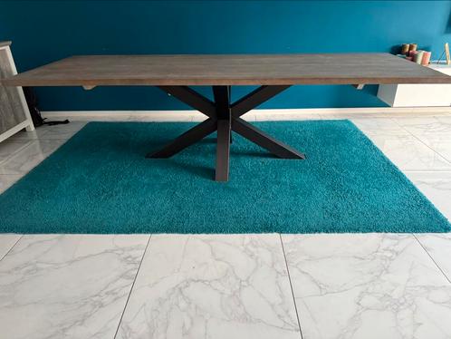 Mooie eikenhout eettafel – 280x100 cm, Huis en Inrichting, Tafels | Eettafels, Zo goed als nieuw, 50 tot 100 cm, 200 cm of meer