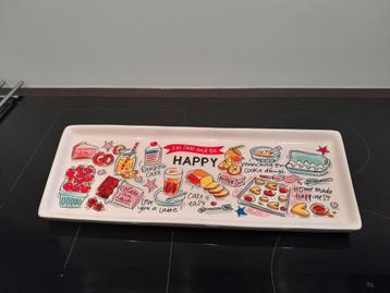 NIEUW  Cakeschaal HAPPY Cake Schaal BLOND AMSTERDAM  beschikbaar voor biedingen