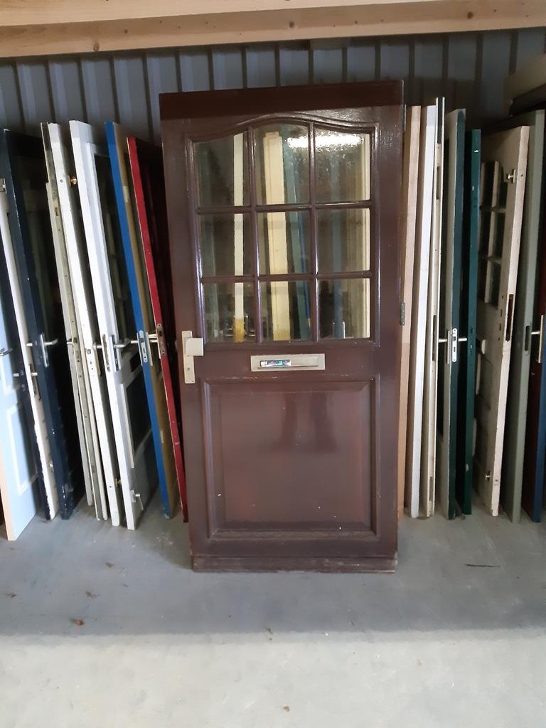Hardhouten buitendeur 102*221, Ophalen, 1 tot 2 meter, Q, Minder dan 3 meter
