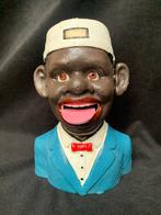 Gietijzeren mechanische spaarpot Verpleger., Ophalen of Verzenden, Zo goed als nieuw, Metaal of Blik, Overige thema's