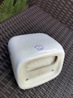 Frans zeepbakje wit porselein goudkleurig decor vredestak, Huis en Inrichting, Ophalen of Verzenden, Zo goed als nieuw, Wit