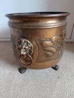 Antieke Leeuwenkop Bloempot Leeuw Leeuwen, Ophalen of Verzenden