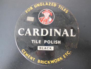 Oud CARDINAL BLACK blik beschikbaar voor biedingen