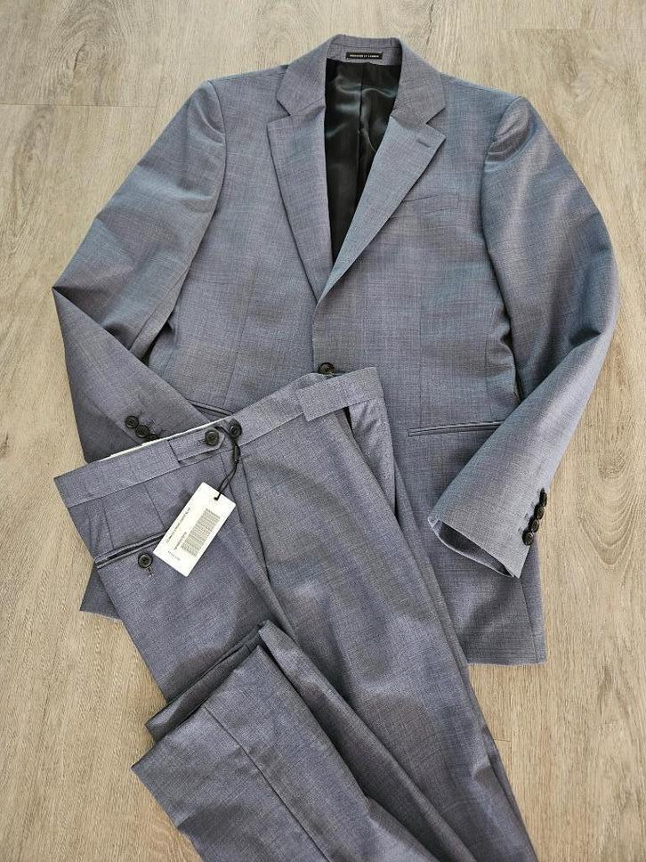 Pak Reiss, grijsblauw, XS, Kleding | Heren, Kostuums en Colberts, Nieuw, Maat 46 (S) of kleiner, Blauw, Verzenden