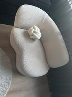 WOOOD Stone Fauteuil Crème Bouclé - Leuning Links, Huis en Inrichting, Fauteuils, Ophalen, Zo goed als nieuw, Stof, 75 tot 100 cm