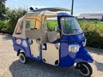 Piaggio Vespa ape calessino 200 tuktuk, Auto's, Achterwielaandrijving, Euro 6, Cabriolet, Blauw