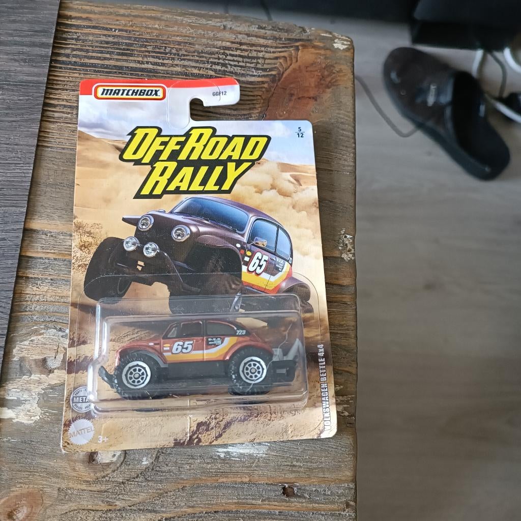 Matchbox Off road rally 1/64 Volkswagen beetle 4X4, Ophalen of Verzenden, Nieuw, Auto