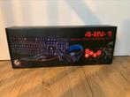 4-in-1 gaming kit, Computers en Software, Toetsenborden, Bedraad, Nieuw, Gaming toetsenbord, Ophalen of Verzenden