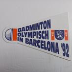 Leuke oude sticker.  BADMINTON OLYMPISCH IN Barcelona 1992., Ophalen of Verzenden, Zo goed als nieuw, Buitenlandse clubs