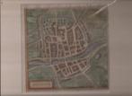 Dokkum. Doccum. Plattegrond Braun en Hogenberg ca. 1588, Antiek en Kunst, Kunst | Etsen en Gravures, Ophalen of Verzenden
