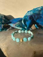 Larimar beschermt geluk hoge trilling uniek magie, Met edelsteen, Blauw, Nieuw, Ophalen of Verzenden