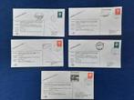 5 stuks gelegenheids-enveloppen KLM en NLM gerelateerd, Ophalen of Verzenden, Nederland