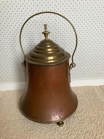 Hollandse koperen ketel uit 1850 beschikbaar voor biedingen