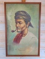 Schilderij Javaanse man, Antiek en Kunst, Ophalen of Verzenden