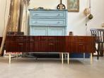 Vintage design jaren 60 dressoir,, 2-delig low board kasten, Huis en Inrichting, Kasten | Dressoirs, Ophalen, Gebruikt, -, -