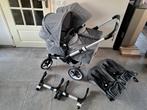 Bugaboo Donkey 3 Duo/Tweeling Kinderwagen - Grijs, Gebruikt, Bugaboo, Verstelbare duwstang, Ophalen