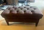 Fluwelen hocker / Voetenbank / zitbankje, Huis en Inrichting, Ophalen, 75 tot 100 cm, Zo goed als nieuw, Rechthoekig