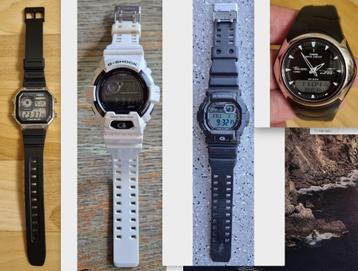 4 stuks Casio horloges voor de verzamelaar. beschikbaar voor biedingen
