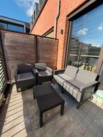 Loungeset amper gebruikt, Ophalen, Zo goed als nieuw, 4 zitplaatsen, Loungeset