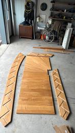 Eiken trap 2782 hoog dichte incl muurleuningen, Doe-het-zelf en Verbouw, Ladders en Trappen, Ophalen of Verzenden, Zo goed als nieuw