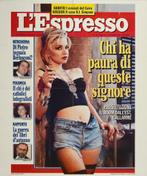 Affiche voor tijdschrift L'espresso 1994, Rechthoekig Staand, Ophalen of Verzenden, Zo goed als nieuw, A1 t/m A3