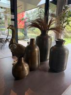 4 Bronzen vazen met lamp, Huis en Inrichting, Ophalen, Overige materialen, Overige kleuren, Zo goed als nieuw