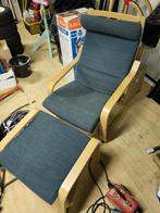 ikea stoel incl voetenbank, Huis en Inrichting, Fauteuils, Ophalen of Verzenden, Gebruikt