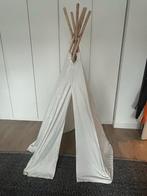 Tipi tent van katoen met houten stokken, Ophalen of Verzenden, Zo goed als nieuw