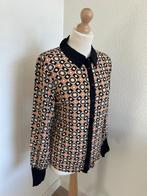 King Louie maat 42 retro blouse, Beige, Maat 42/44 (L), Ophalen of Verzenden, Zo goed als nieuw