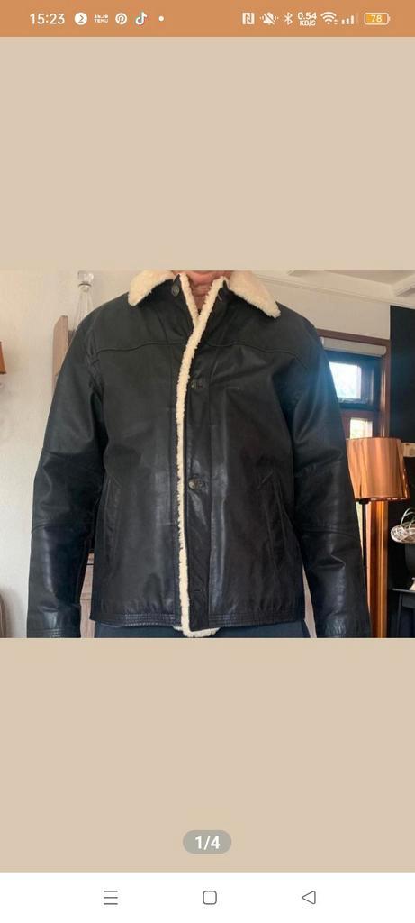 Nieuwe pall mall ledere heren lammy coat maat xl, Kleding | Heren, Jassen | Winter, Nieuw, Maat 56/58 (XL), Bruin, Ophalen of Verzenden