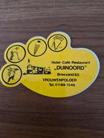 2044 Vintage Duinoord Reclame Sticker, Ophalen of Verzenden, Gebruikt, Reclamebord