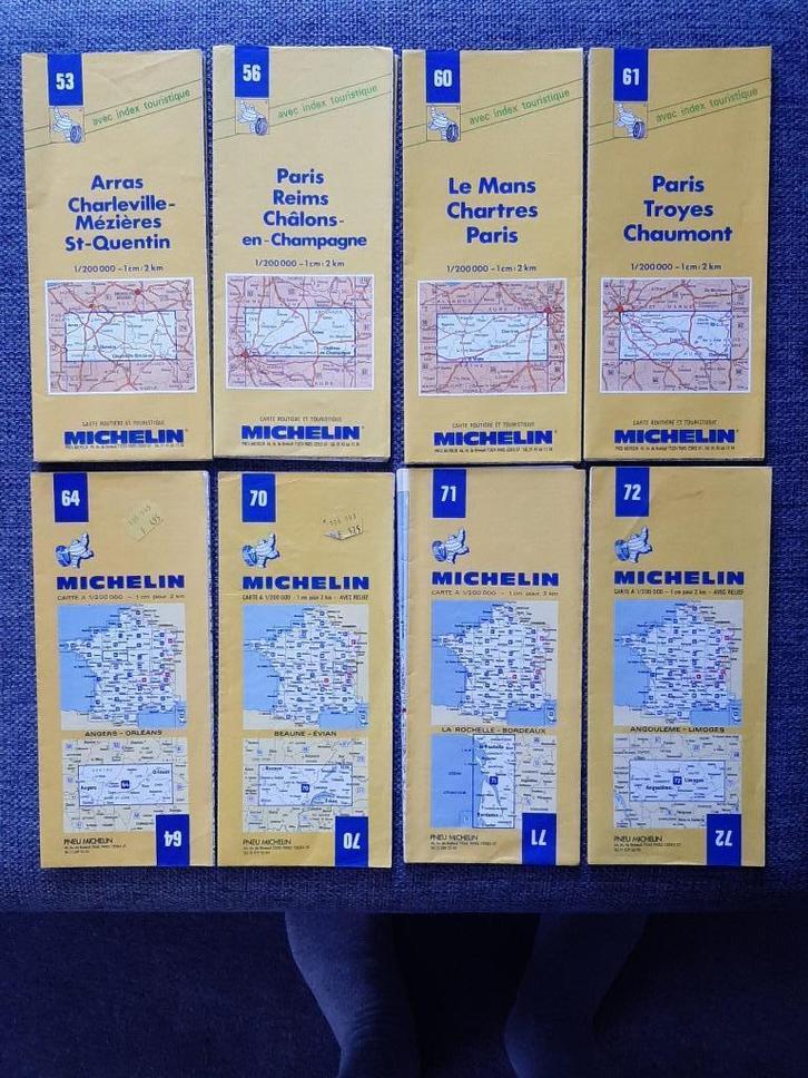 Michelin kaarten Frankrijk België Spanje Portugal Engeland, Verzamelen, Overige Verzamelen, Zo goed als nieuw, Verzenden