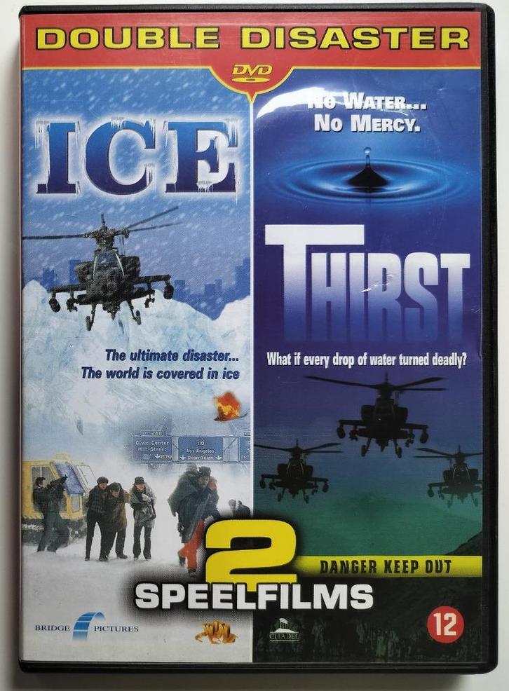 Double Disaster: Ice (1998) & Thirst (1998), Cd's en Dvd's, Dvd's | Thrillers en Misdaad, Zo goed als nieuw, Overige genres, Vanaf 12 jaar